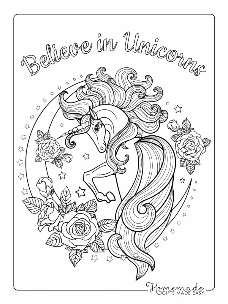 unicorn-coloring-pages-believe-in-unicorns-moon-stars-flowers-flowing