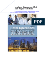 Hotel Operations Management 3Rd Edition Hayes Test Bank Full Chapter PDF