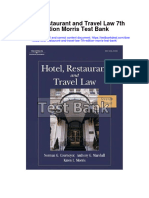 Hotel Restaurant and Travel Law 7Th Edition Morris Test Bank Full Chapter PDF