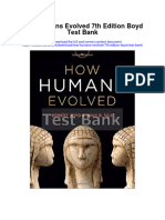 How Humans Evolved 7Th Edition Boyd Test Bank Full Chapter PDF