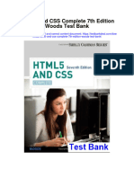 Html5 and Css Complete 7Th Edition Woods Test Bank Full Chapter PDF