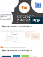 Fallas en Investigación