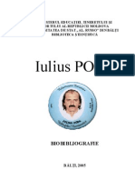 Iulius Popa: Biobibliografie