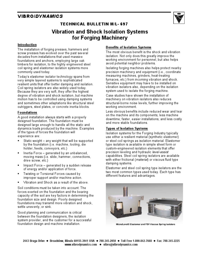 3Vibration and Shock Isolation Systems For Machinery PDF