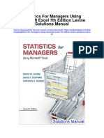 Download Statistics For Managers Using Microsoft Excel 7Th Edition Levine Solutions Manual full chapter pdf