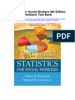 Download Statistics For Social Workers 8Th Edition Weinbach Test Bank full chapter pdf