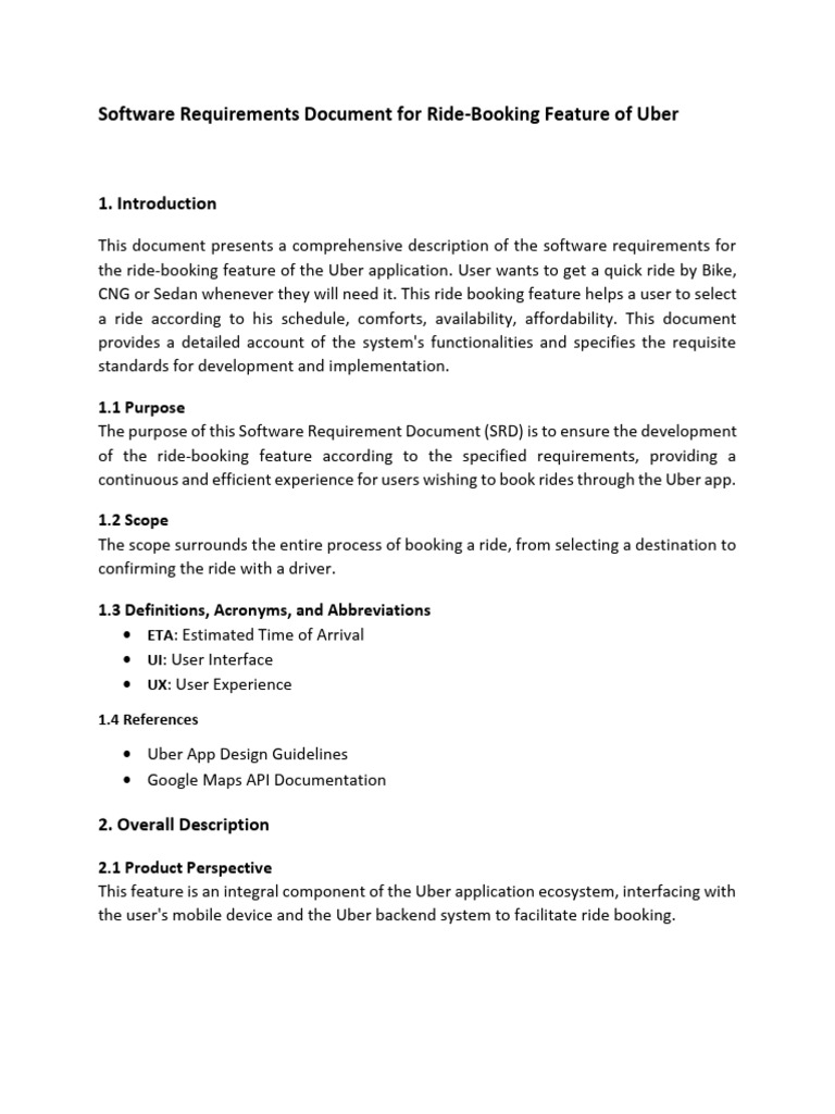 USER REQUIREMENTS DOCUMENT EXAMPLE PDF visual data 2