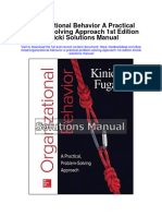 Organizational Behavior A Practical Problem Solving Approach 1St Edition Kinicki Solutions Manual Full Chapter PDF