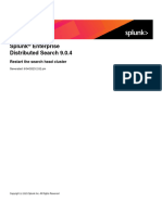 Splunk 9.0.4 DistSearch RestartSHC