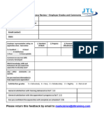 Employer Feedback Form Word Version.