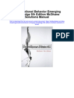 Organizational Behavior Emerging Knowledge 5Th Edition Mcshane Solutions Manual Full Chapter PDF