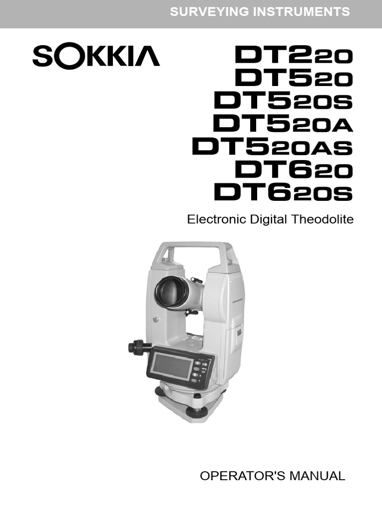 Surveying Instruments Operator Manual | PDF | Surveying