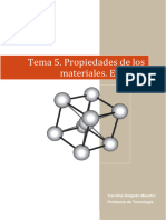 Tema 5. Propiedades de Los Materiales. Ensayos