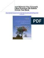 Organizational Behavior Key Concepts Skills and Best Practices 5Th Edition Kinicki Test Bank Full Chapter PDF