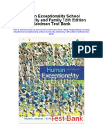 Human Exceptionality School Community and Family 12Th Edition Hardman Test Bank Full Chapter PDF