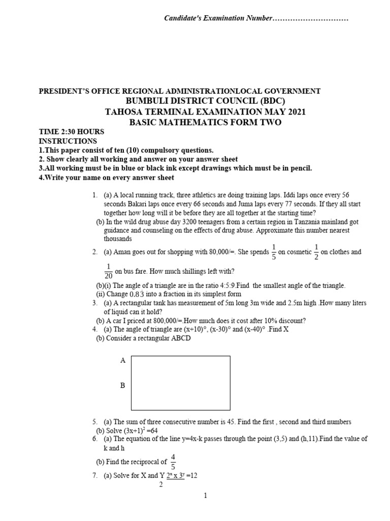 041 Basic Maths f2 | PDF