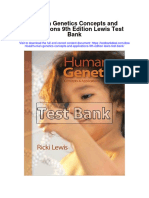 Human Genetics Concepts and Applications 9Th Edition Lewis Test Bank Full Chapter PDF