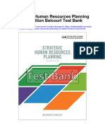 Download Strategic Human Resources Planning 7Th Edition Belcourt Test Bank full chapter pdf