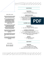 LISA Topics For Entering Grade 9 (Year 5)