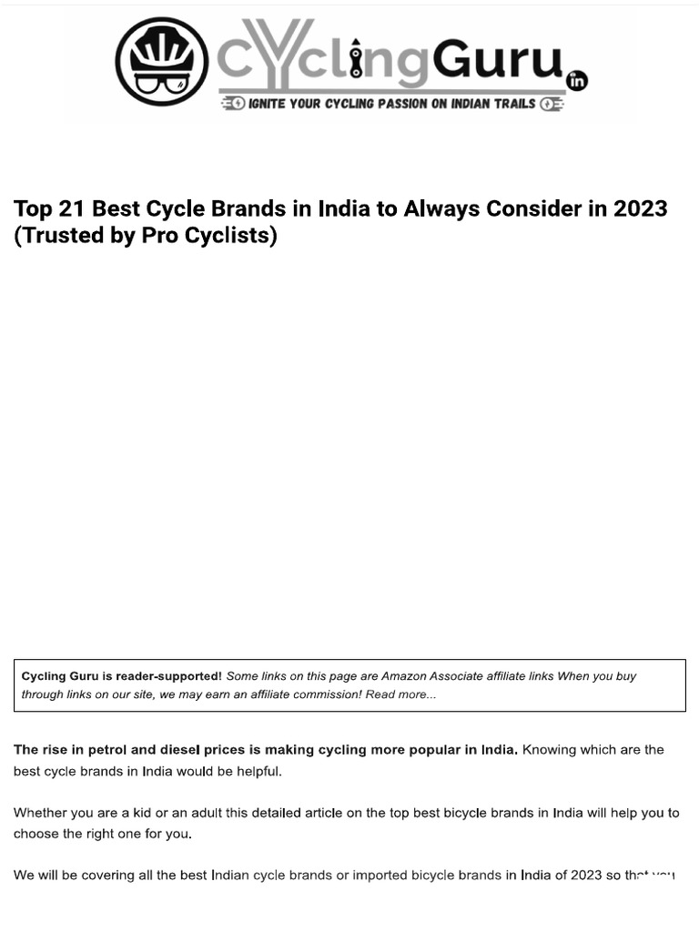 Cycle at a Glance PDF