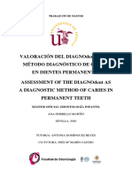 Valoración Del Diagnodent Como Método Diagnóstico de Caries en Dientes Permanentes