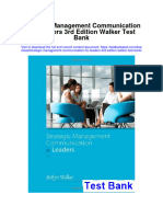 Strategic Management Communication For Leaders 3Rd Edition Walker Test Bank Full Chapter PDF