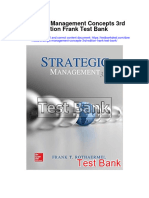 Strategic Management Concepts 3Rd Edition Frank Test Bank Full Chapter PDF