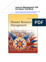 Human Resource Management 10Th Edition Byars Test Bank Full Chapter PDF