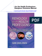 Pathology For The Health Professions 5Th Edition Damjanov Solutions Manual Full Chapter PDF