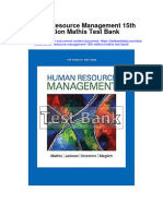 Human Resource Management 15Th Edition Mathis Test Bank Full Chapter PDF