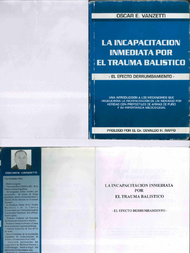 La Incapacitacion Inmediata Por El Trauma Balistico PDF