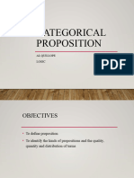 5 Categorical Proposition