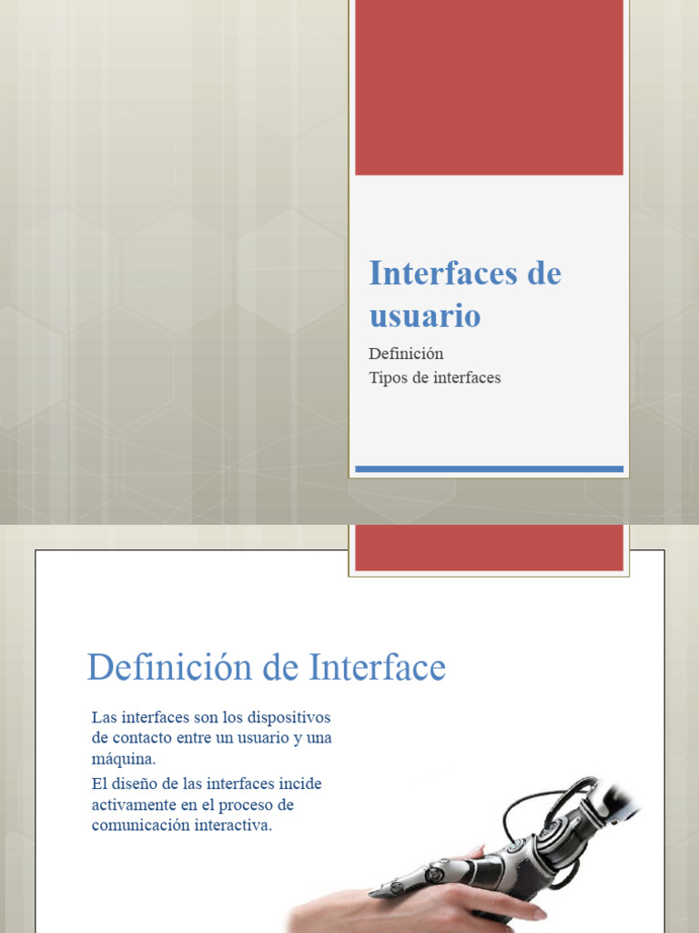 Interfaces de Usuario Tipos PDF