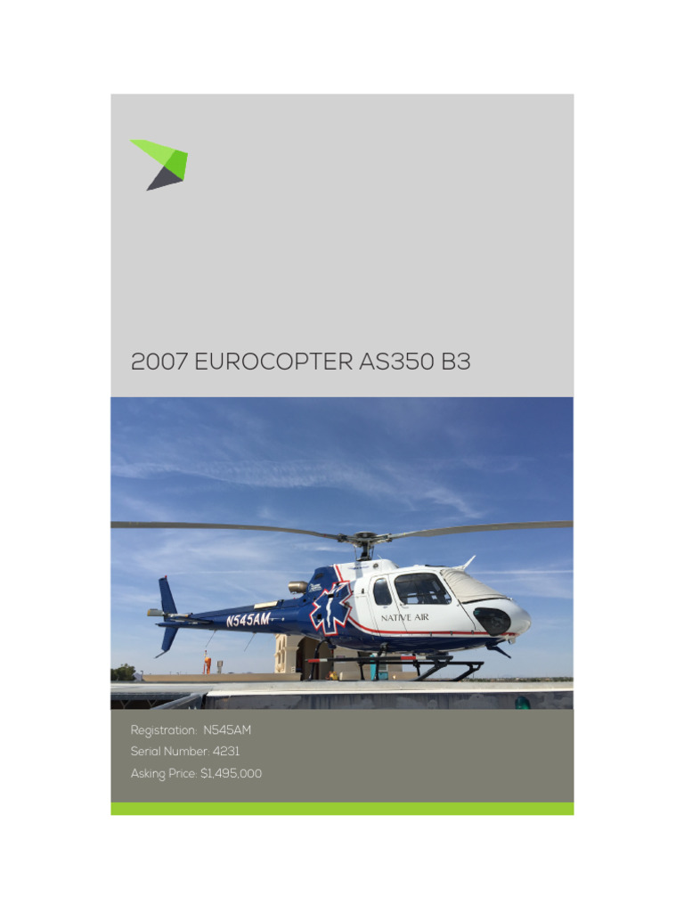 Dokumen - Tips - 2007 Eurocopter As350 b3 Cerretani Eurocopter As350 b3 ...