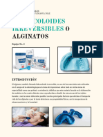 Hidrocoloides Irreversibles o Alginatos - Equipo 2