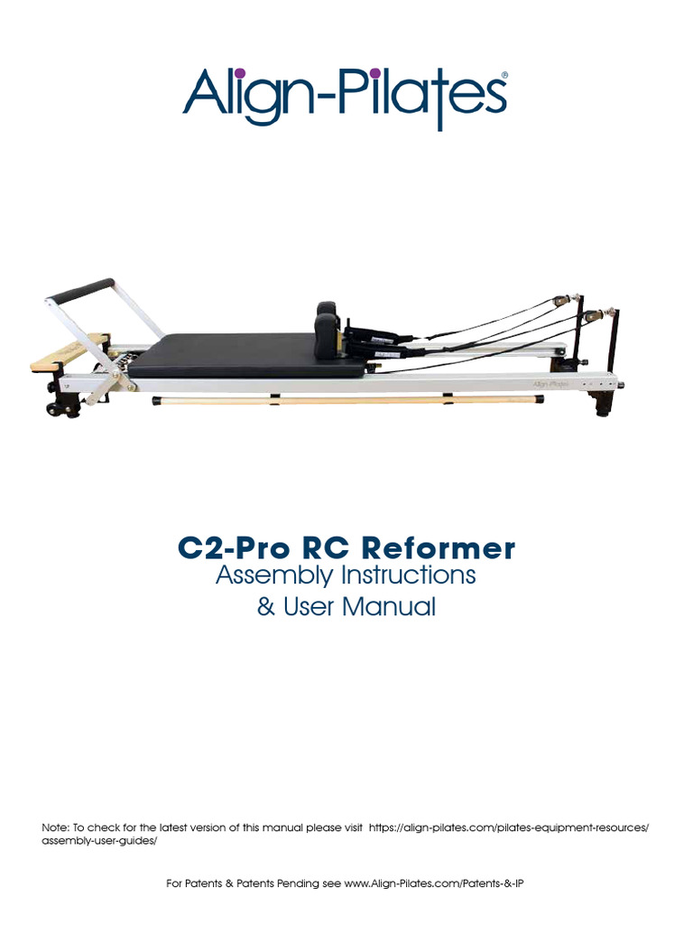 Align Pilates c2 Pro RC Pilates Reformer Assembly User Guide PDF