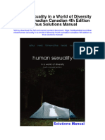 Human Sexuality in A World of Diversity Fourth Canadian Canadian 4Th Edition Rathus Solutions Manual Full Chapter PDF