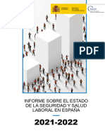 Informe Sobre El Estado de La Seguridad y Salud Laboral en España 2021-2022