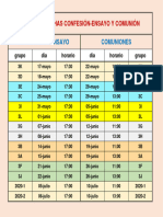 000 Tabla Fechas Comunions 2021