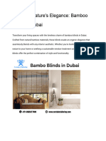 Bamboo Blinds in Dubai