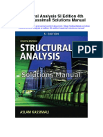 Structural Analysis Si Edition 4Th Edition Kassimali Solutions Manual Full Chapter PDF