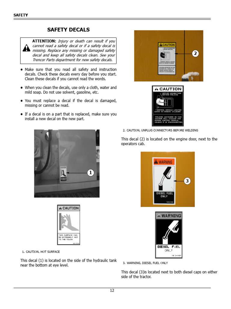 Safety Decals | PDF