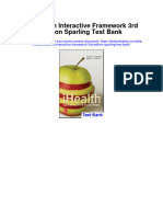 Ihealth An Interactive Framework 3Rd Edition Sparling Test Bank Full Chapter PDF