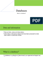 Session 20 - Databases