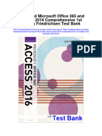 Illustrated Microsoft Office 365 and Access 2016 Comprehensive 1St Edition Friedrichsen Test Bank Full Chapter PDF