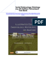 Illustrated Dental Embryology Histology and Anatomy 4Th Edition Fehrenbach Test Bank Full Chapter PDF