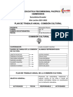 Informe y Plan de Trabajo Anual de La Comision Cultural 9no A