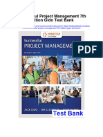 Successful Project Management 7Th Edition Gido Test Bank Full Chapter PDF