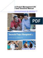 Successful Project Management 6Th Edition Gido Solutions Manual Full Chapter PDF