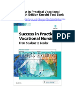 Success in Practical Vocational Nursing 8Th Edition Knecht Test Bank Full Chapter PDF